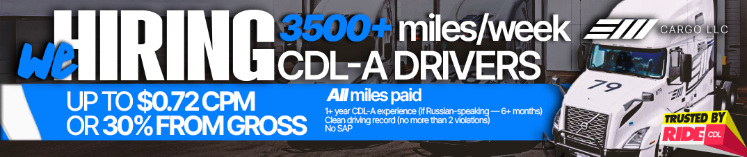 Hiring Company Drivers – Up to $0.72 CPM + 3,500+ Miles/Week!