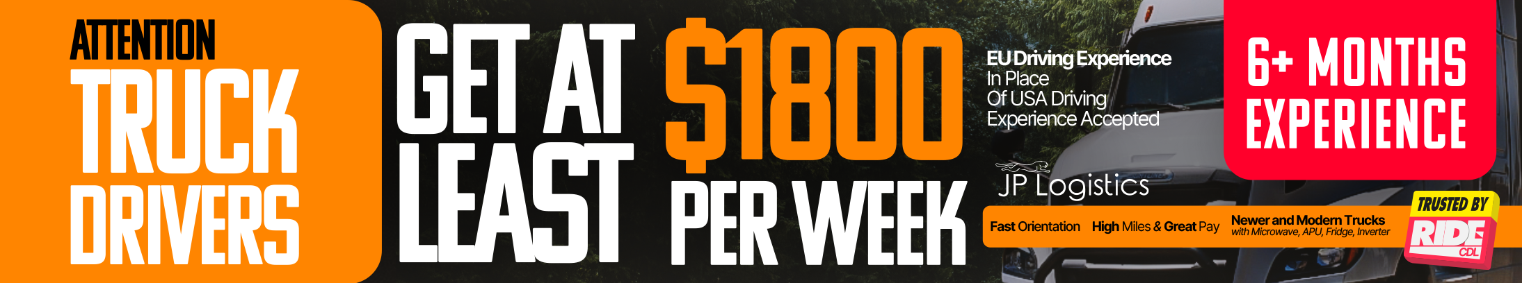 Shift Into High Gear – Join JP Logistics Today | VIP