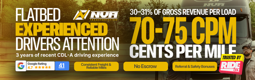 CDL-A OTR Flatbed (Conestoga) | Big Pay, No Escrow, Steady Miles