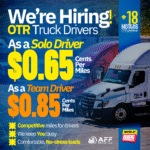 AFF Trans LLC: High-Paying CDL-A OTR Jobs